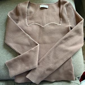Sculpt Knit Sweetheart Longsleeve
